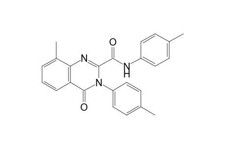 3,4-Dihydro-8-methyl-4-oxo-N,3-di(p-tolyl)quinazoline-2-carboxamide