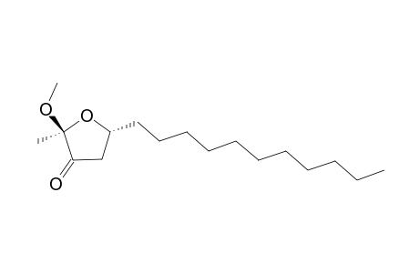 ALSEODAFURANONE;(2,5-E)-2-METHOXY-2-METHYL-5-UNDECYL-3(H)-DIHYDROFURANONE