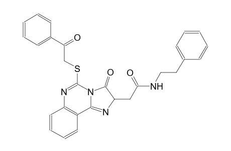 2-{3-oxo-5-[(2-oxo-2-phenylethyl)sulfanyl]-2,3-dihydroimidazo[1,2-c]quinazolin-2-yl}-N-(2-phenylethyl)acetamide