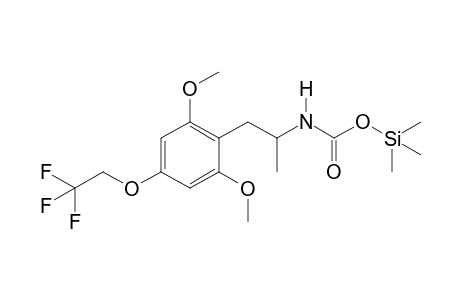 N-[1-(2,6-Dimethoxy-4-(2,2,2-trifluoroethoxy)phenyl)prop-2-yl]carbamic acid TMS