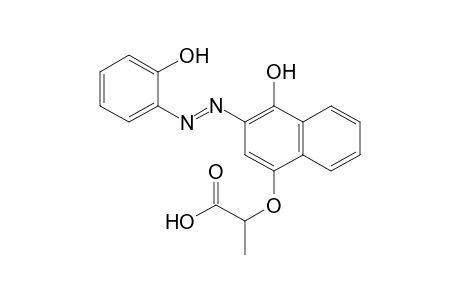 Propanoic acid, 2-[[4-hydroxy-3-[2-(2-hydroxyphenyl)diazenyl]-1-naphthalenyl]oxy]-