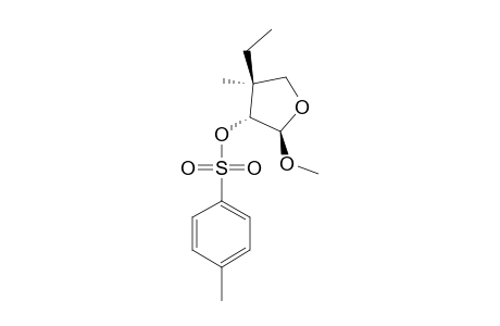 THREO-3-ETHYL-4-HYDROXY-5-METHOXY-3-METHYL-TETRAHYDROFURAN-4-TOSYLATE
