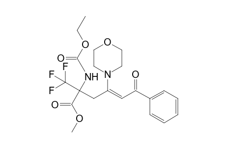 Methyl 2-[(Ethoxycarbonyl)amino]-6-oxo-6-phenyl-4-(morpholin-4-yl)-2-(trifluoromethyl)hex-4-enoate