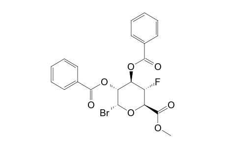 METHYL-(2,3-DI-O-BENZOYL-4-DEOXY-4-FLUORO-ALPHA-D-GLUCOPYRANOSYL-BROMIDE)-URONATE
