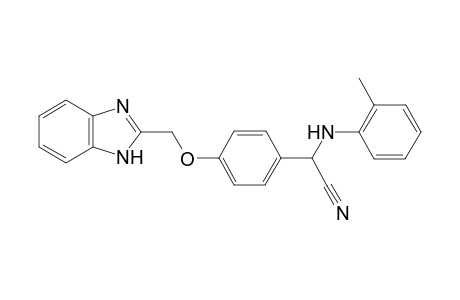 2-(4-((1H-benzoimidazol-2-yl)methoxy)phenyl)-2-(o-tolylamino)acetonitrile