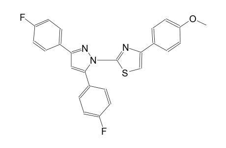 4-{2-[3,5-bis(4-fluorophenyl)-1H-pyrazol-1-yl]-1,3-thiazol-4-yl}phenyl methyl ether