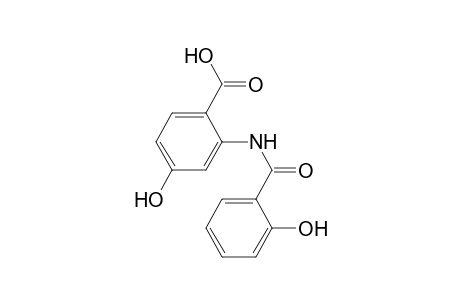 2-[(2-hydroxyphenyl)carbonylamino]-4-oxidanyl-benzoic acid