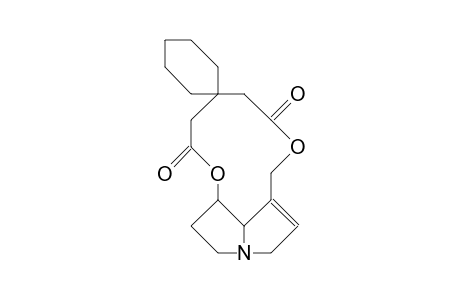(+)-7,9-O,O'-(3,3-Pentamethyleneglutaryl)-heliotridine