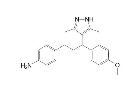 3,5-Dimethyl-4-(3-(4-aminophenyl)-1-(4-nitrophenyl)propyl)pyrazole