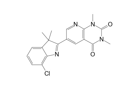 6-(7-Chloro-3,3-dimethyl-3H-indol-2-yl)-1,3-dimethylpyrido[2,3-d]pyrimidine-2,4(1H,3H)-dione