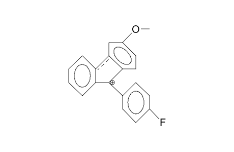 9-(4-Fluorophenyl)-3-methoxy-fluorenyl cation