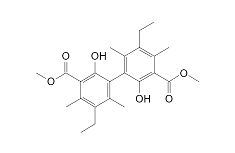 Dimethyl 5,5'-diethyl-2,2'-dihydroxy-4,6,4',6'-tetramethylbiphenyl-3,3'-dicarboxylate
