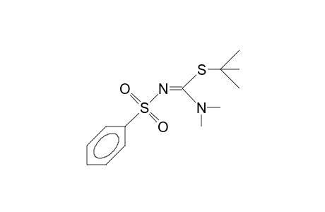 Carbamimidothioic acid, N,N-dimethyl-N'-(phenylsulfonyl)-, 1,1-dimethylethyl ester