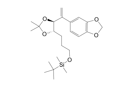 (3R*,4R*)-3,4-O-Isopropylidenedioxy-7-[(1,1-Dimethylethyl)dimethylsilyl]oxy-2-(3,4-methylenedioxy)phenyl-1-heptaene