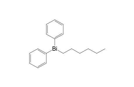 Bismuthine, hexyldiphenyl-