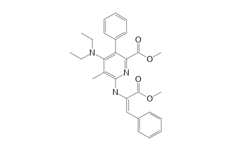 4-(N,N-Diethylamino)-2-[(1-methoxycarbonyl-2-phenylethenyl)amino]-6-methoxycarbonyl-3-methyl-5-phenylpyridine