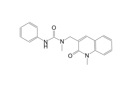 urea, N-[(1,2-dihydro-1-methyl-2-oxo-3-quinolinyl)methyl]-N-methyl-N'-phenyl-