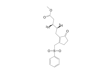 SYN-METHYL-5-(2-BENZENESULFONYLMETHYL-5-OXO-1-CYCLOPENTENYL)-3,4-DIDEUTERIOPENTANOATE