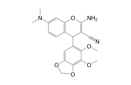 4H-1-benzopyran-3-carbonitrile, 2-amino-4-(6,7-dimethoxy-1,3-benzodioxol-5-yl)-7-(dimethylamino)-
