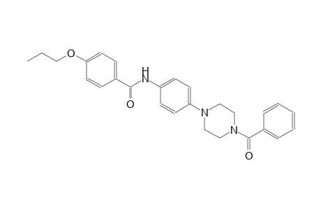 benzamide, N-[4-(4-benzoyl-1-piperazinyl)phenyl]-4-propoxy-