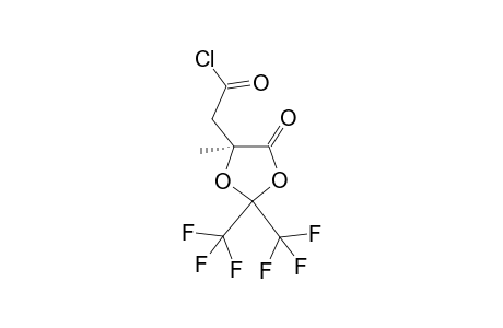 (5S)-2,2-Bis(trifluoromethyl)-5-methyl-4-oxo-1,3-dioxolan-5-ylacetyl chloride