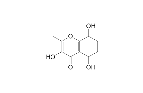 4H-1-Benzopyran-4-one, 5,6,7,8-tetrahydro-3,5,8-trihydroxy-2-methyl-