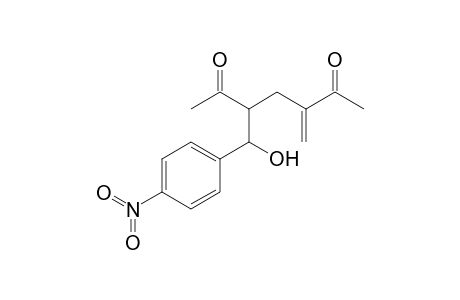 syn-3-(.alpha.-Hydroxy-p-nitrobenzyl)-5-methyleneheptan-2,6-dione