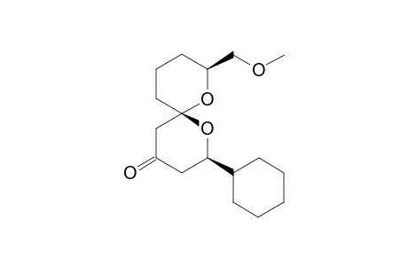 (2R,6S,8S)-2-Cyclohexyl-8-((methoxy)methyl)-1,7-dioxaspiro[5.5]un-decan-4-one