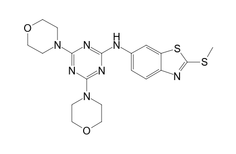 (4,6-Di-morpholin-4-yl-[1,3,5]triazin-2-yl)-(2-methylsulfanyl-benzothiazol-6-yl)-amine