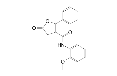 N-(2-methoxyphenyl)-5-oxo-2-phenyltetrahydro-3-furancarboxamide