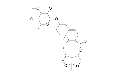 Glaucogenin-C-mono-D-thevetosid, (3.beta.-R)