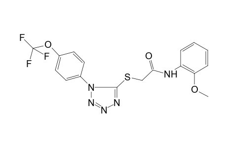 N-(2-methoxyphenyl)-2-[1-[4-(trifluoromethoxy)phenyl]tetrazol-5-yl]sulfanyl-acetamide