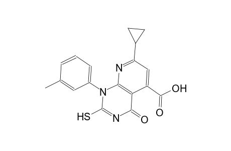 pyrido[2,3-d]pyrimidine-5-carboxylic acid, 7-cyclopropyl-1,4-dihydro-2-mercapto-1-(3-methylphenyl)-4-oxo-