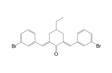 cyclohexanone, 2,6-bis[(3-bromophenyl)methylene]-4-ethyl-, (2E,6E)-