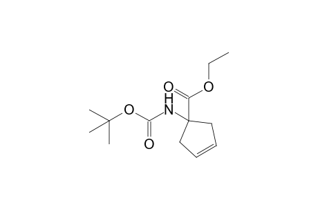 1-(tert-butoxycarbonylamino)cyclopent-3-ene-1-carboxylic acid ethyl ester