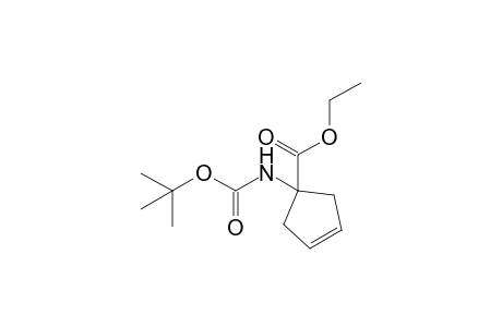 1-(tert-butoxycarbonylamino)cyclopent-3-ene-1-carboxylic acid ethyl ester