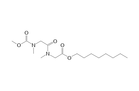 Sarcosylsarcosine, N-methoxycarbonyl-, octyl ester