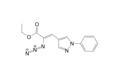 Ethyl .alpha.-Azido-.beta.-[(1-phenyl)-4-pyrazolyl]acrylate