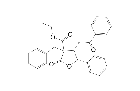 (4S,5R)-2-oxo-4-phenacyl-5-phenyl-3-(phenylmethyl)-3-oxolanecarboxylic acid ethyl ester