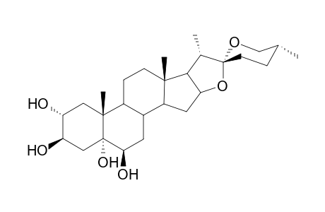 Alliogenin [(25R)-5.alpha.-spirostan-2.alpha.,3.beta.,5.alpha.,6.beta.-tetraol]