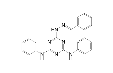 2-N-[(E)-benzylideneamino]-4-N,6-N-diphenyl-1,3,5-triazine-2,4,6-triamine