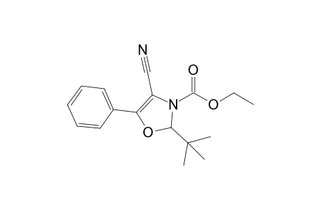 2-(t-Butyl)-5-phenyl-N-[ethoxycarbonyl]-4-cyano-2,3-dihydro-1,3-oxazole