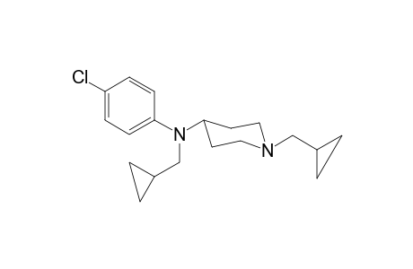 N-(4-Chlorophenyl)-N,1-bis(cyclopropylmethyl)piperidin-4-amine