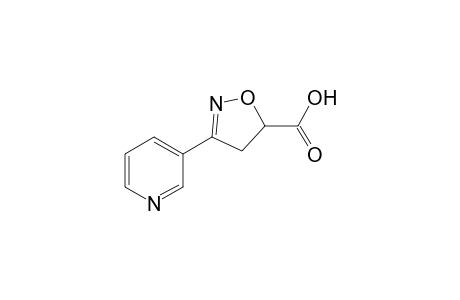 3-(3-Pyridinyl)-4,5-dihydro-5-isoxazolecarboxylic acid