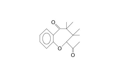 2-Acetyl-3,4-dihydro-3,3,4,4-tetramethyl-1-benzoxepin-5(2H)-one