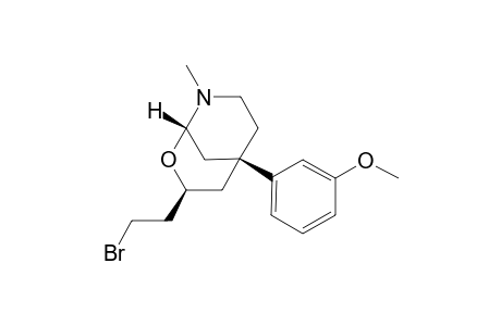 (1S*,3S*,5S*)-3-(2-bromoethyl)-5-(3-methoxyphenyl)-8-methyl-2-oxa-8-azabicyclo[3.3.1]nonane