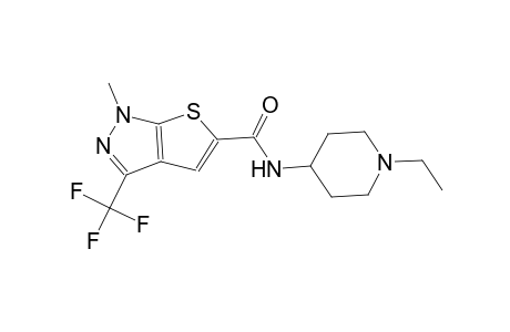 N-(1-ethyl-4-piperidinyl)-1-methyl-3-(trifluoromethyl)-1H-thieno[2,3-c]pyrazole-5-carboxamide