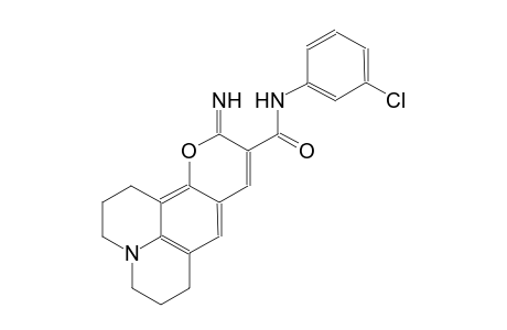 1H,5H,11H-[1]benzopyrano[6,7,8-ij]quinolizine-10-carboxamide, N-(3-chlorophenyl)-2,3,6,7-tetrahydro-11-imino-
