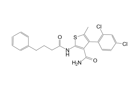 4-(2,4-dichlorophenyl)-5-methyl-2-[(4-phenylbutanoyl)amino]-3-thiophenecarboxamide