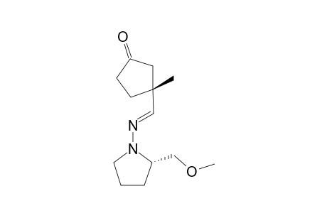 (3R)-3-[(E)-[(2S)-2-(methoxymethyl)-1-pyrrolidinyl]iminomethyl]-3-methyl-1-cyclopentanone